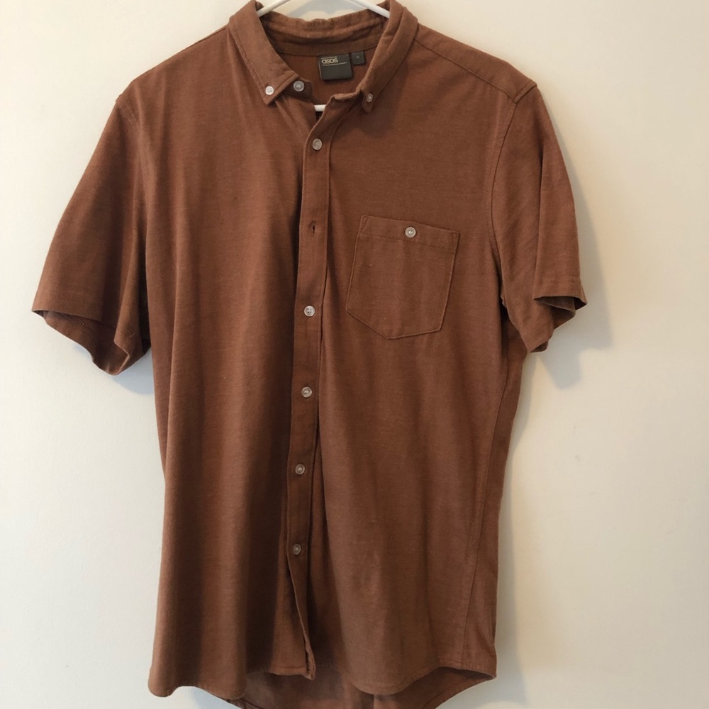Brown short sleeve shirts